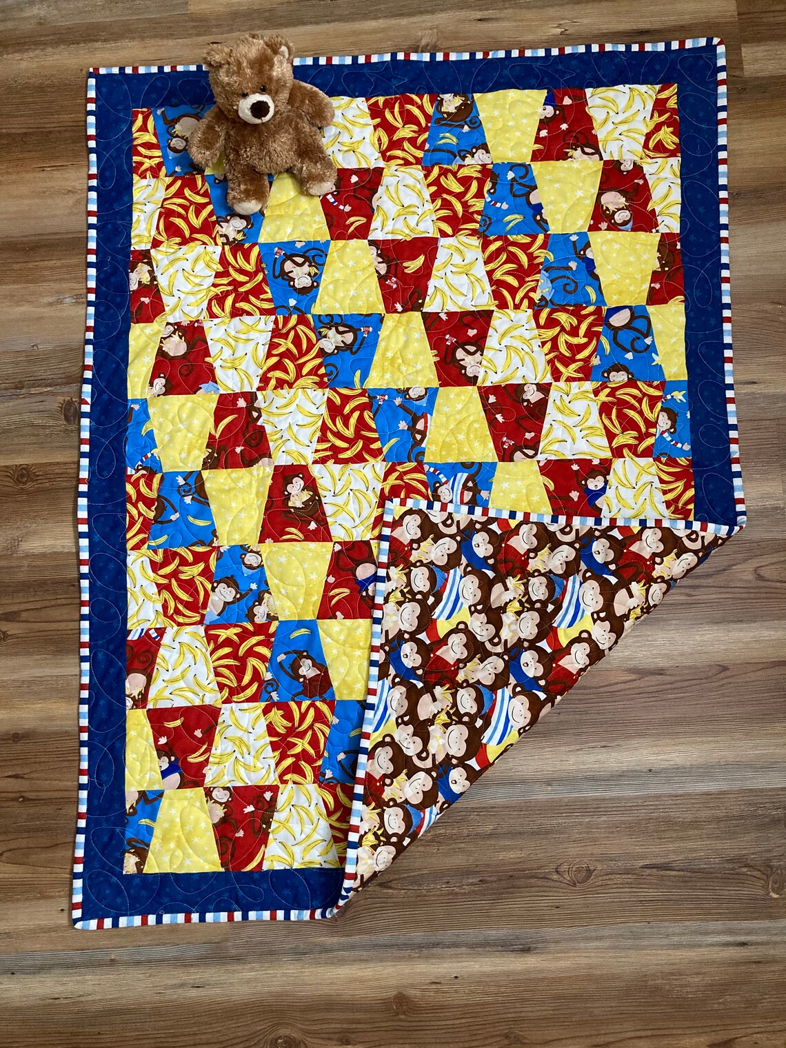 Monkey Business Quilt Kit Baby Quilt Kit Pre Cut Baby Quilt Etsy Canada