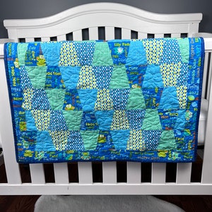 Toadily Cute Pre cut Tumbler Baby Quilt Kit, Toddler Quilt Kit, everything is pre cut and ready to sew, from QuiltieSisterS image 8
