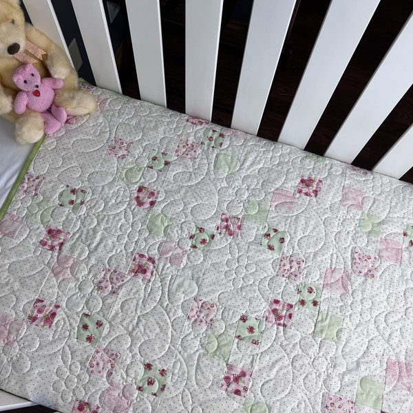 Pre-cut Emily's Irish Chain Baby Quilt Kit from QuiltieSisterS (Size 31 x 43")