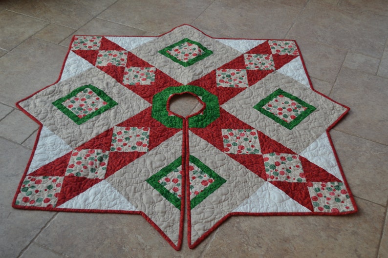 Christmas Tree Skirt Quilt Kit From QuiltieSisterS  Etsy