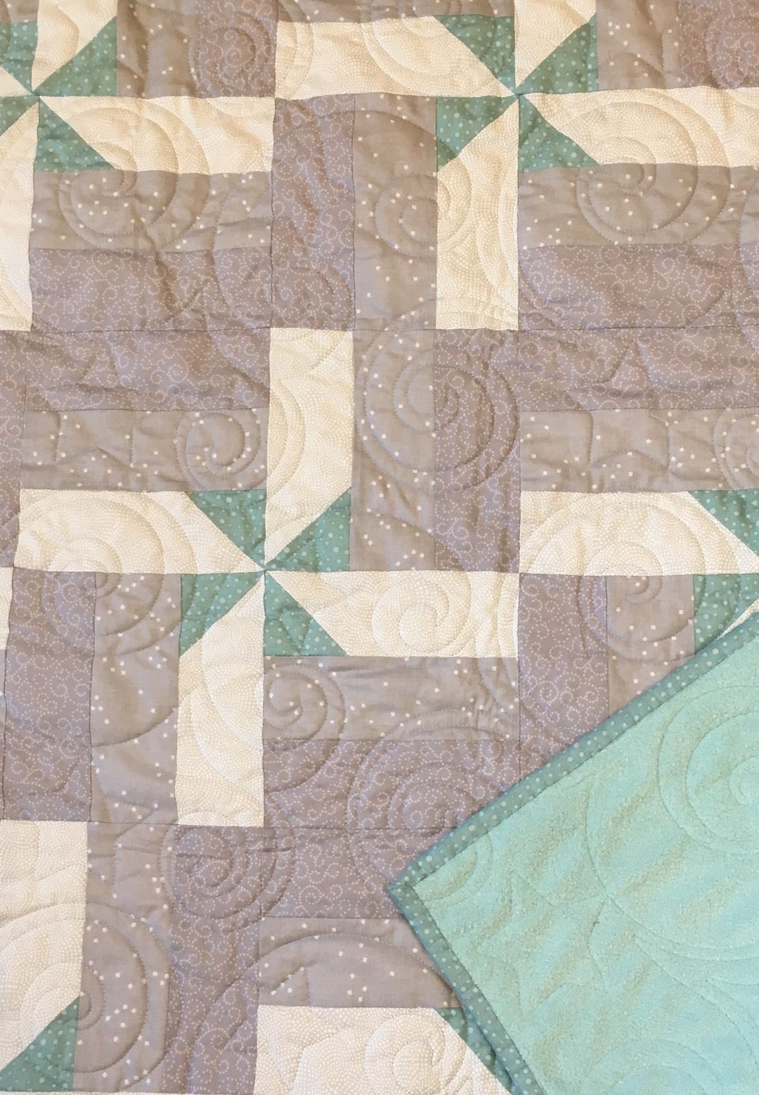 Modern Spinning Rail Fence Quilt Kit From Quiltiesisters. Etsy