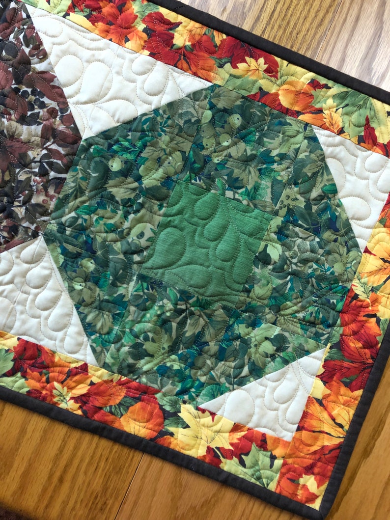 Fall Table Runner Quilt Kit in Wreath Design From Etsy