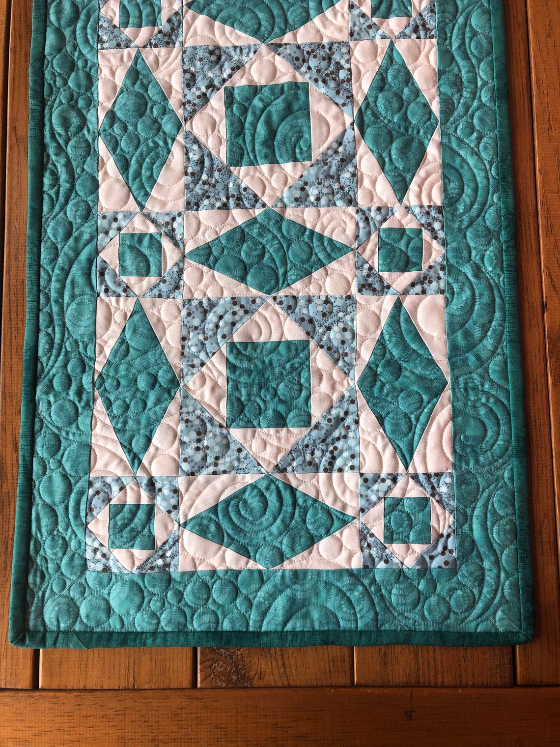 Mountain Lake Table Runner Quilt Kit Storm at Sea Table Etsy
