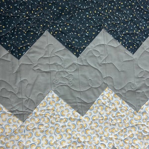 Orion Baby Boy Chevron Quilt Kit from QuiltieSisterS. Everything is pre-cut, ready for you to sew image 8