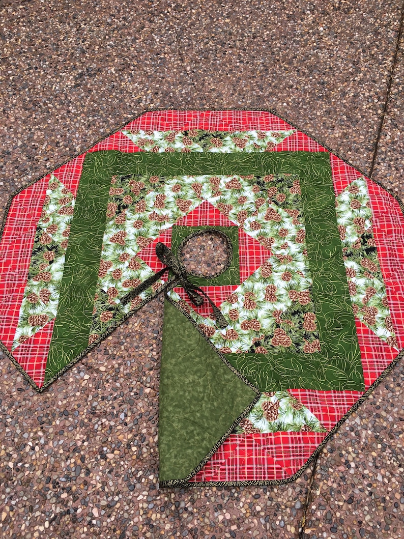 Tree Skirt Quilt Kit Christmas by Quiltiesisters 48 X Etsy