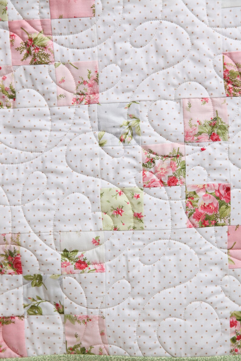 Precut Emily's Irish Chain Baby Quilt Kit from Etsy