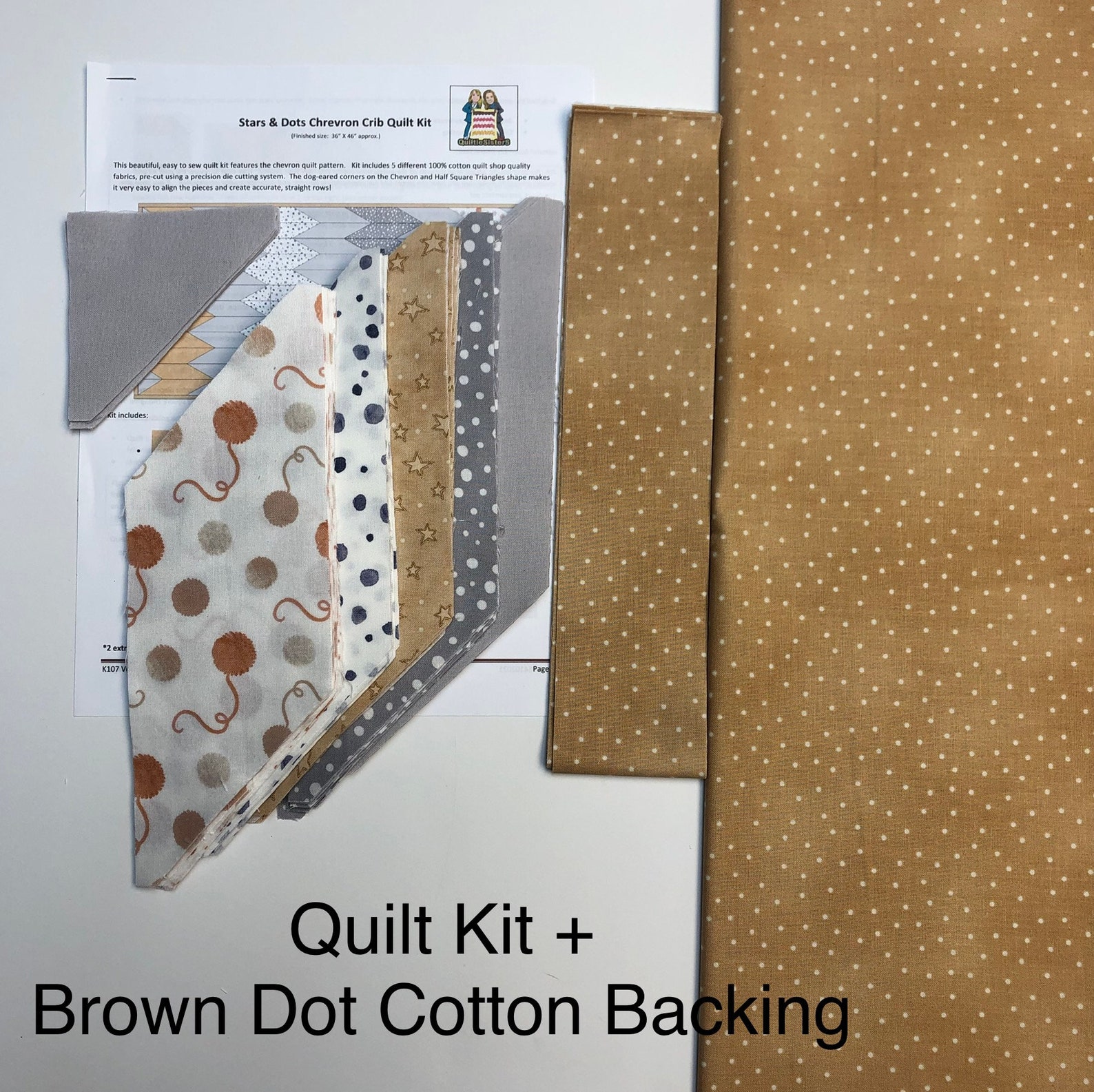 Modern Baby Quilt Kit Quilt Kits With Fabric Pre Cut Quilt - Etsy