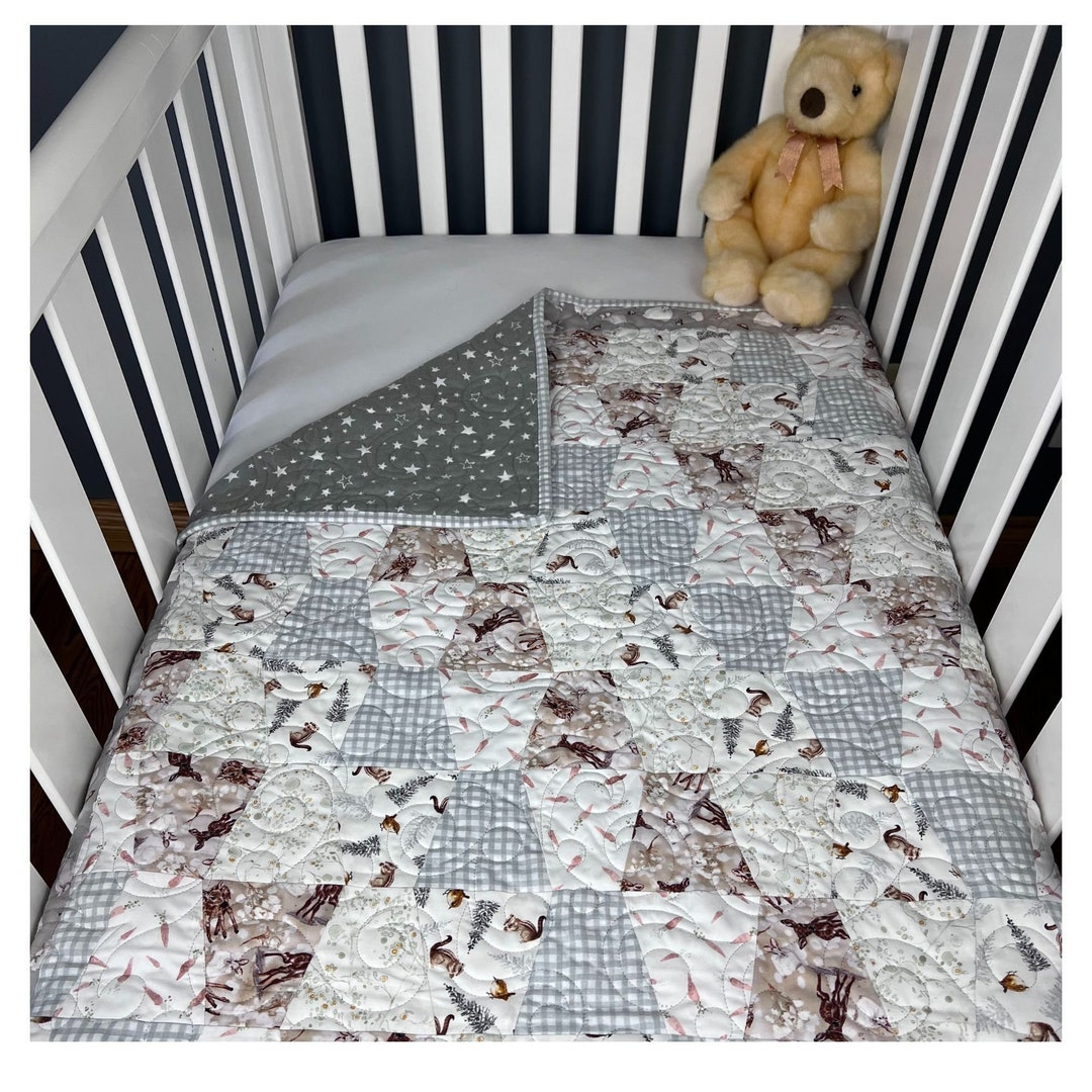 Woodland Baby Modern Palette Quilt Kit Pre Cut Quilt Kits Etsy