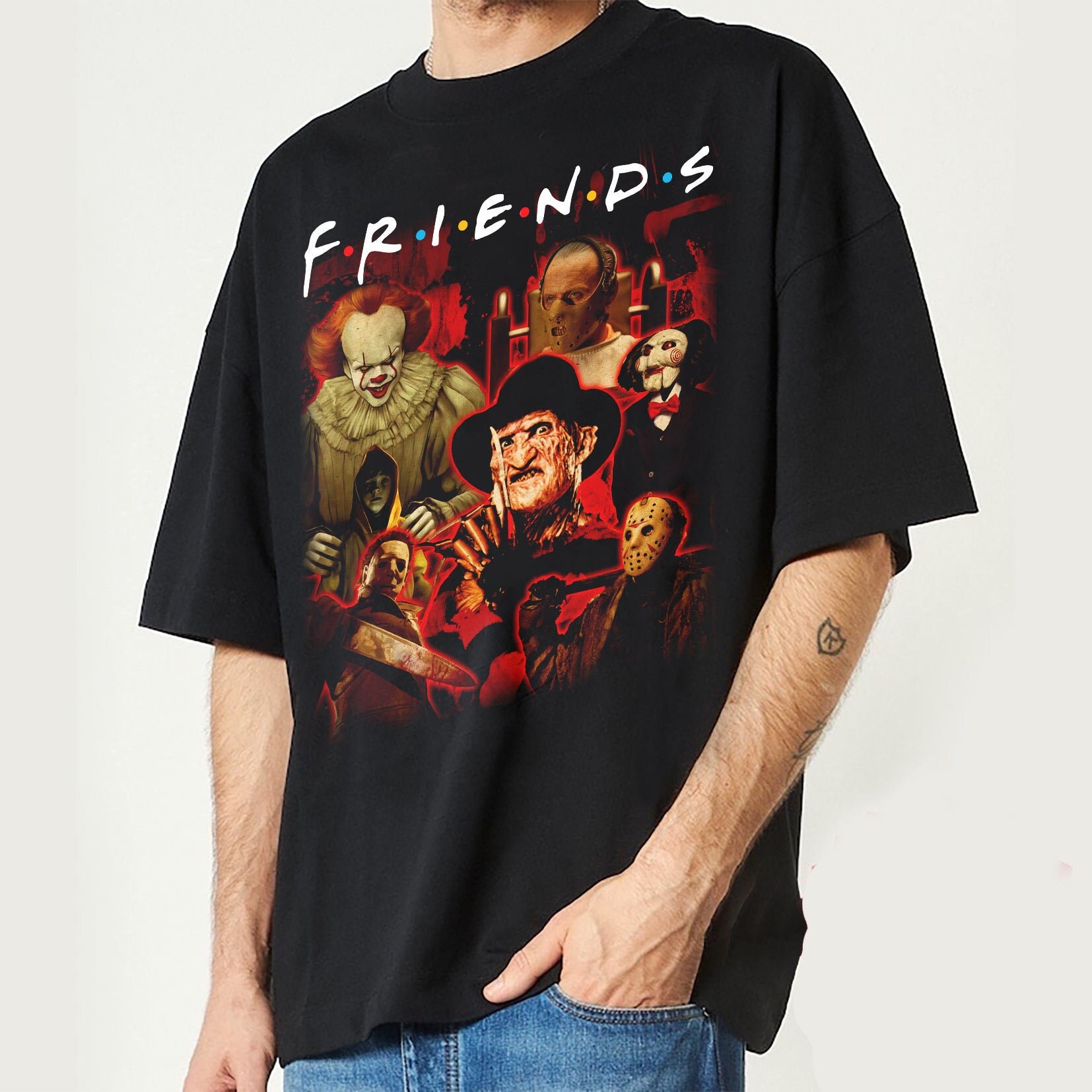 Discover Friends Horror Movie Vintage T Shirt