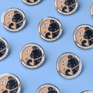 Cat Attendant Enamel Pin