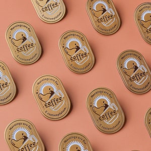 Coffee & Contemplation Enamel Pin