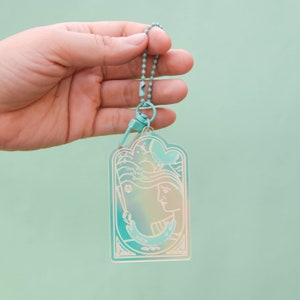 Art In Motion Rainbow Acrylic Keychain image 3