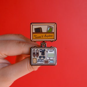 Travel & Explore Enamel Hinged Pin image 5