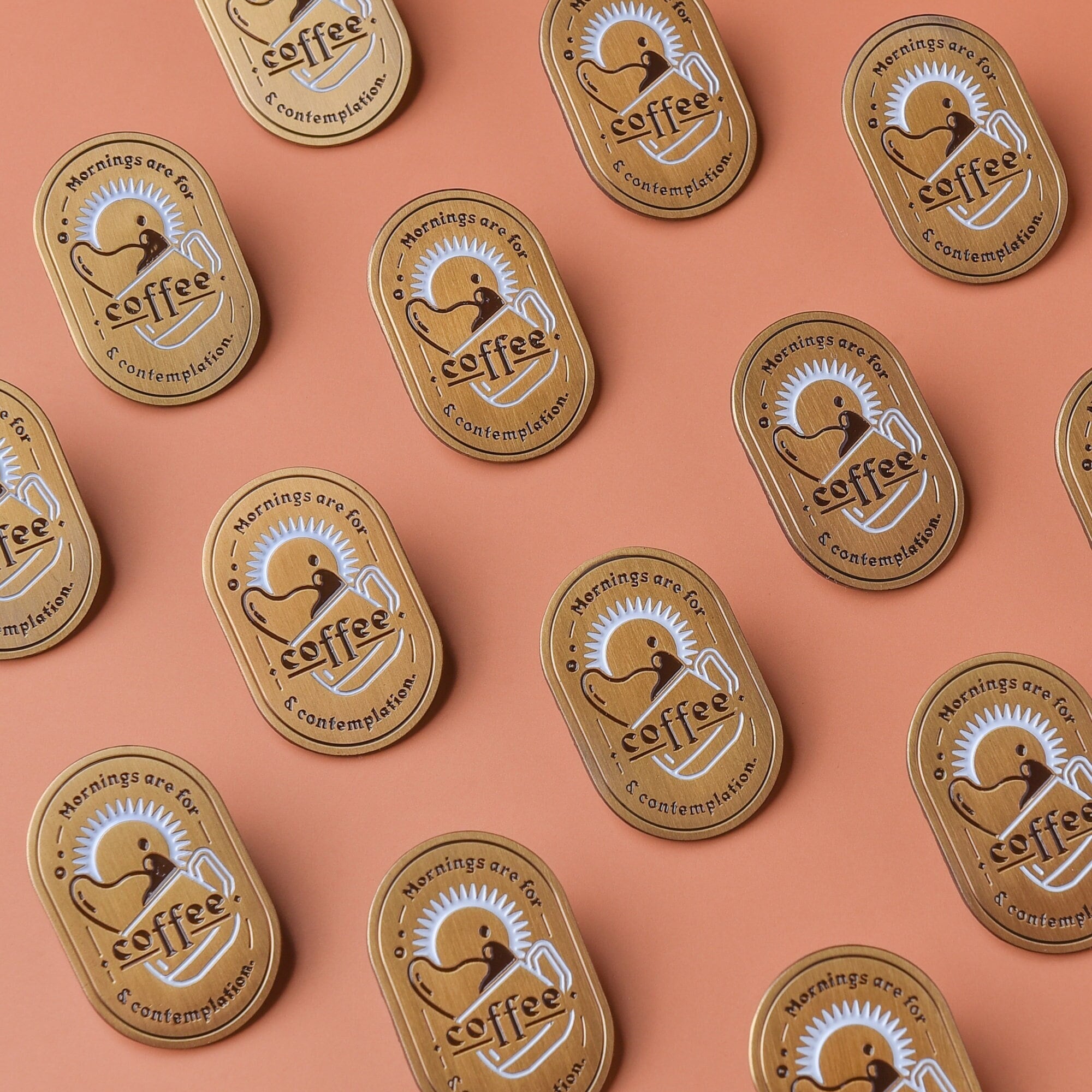 Coffee & Contemplation Enamel Pin