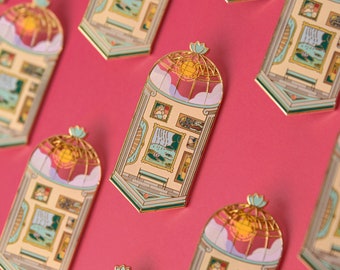 Sunny Conservatory Enamel Pin - Museum Memories Collection