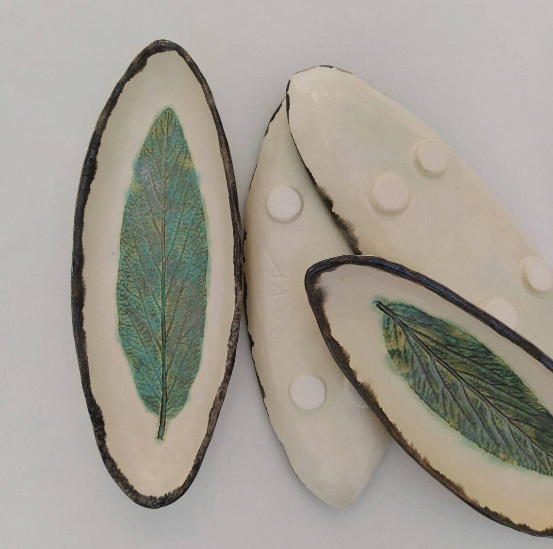 Ceramic Plate Leaf Handmade Ceramics UK Fast Delivery Art Etsy