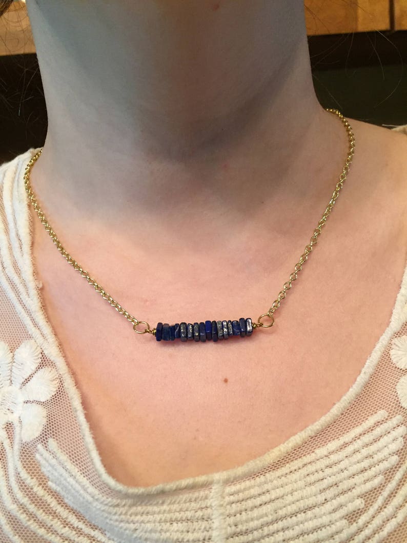 lapis lazuli, necklace, womens necklaces image 3