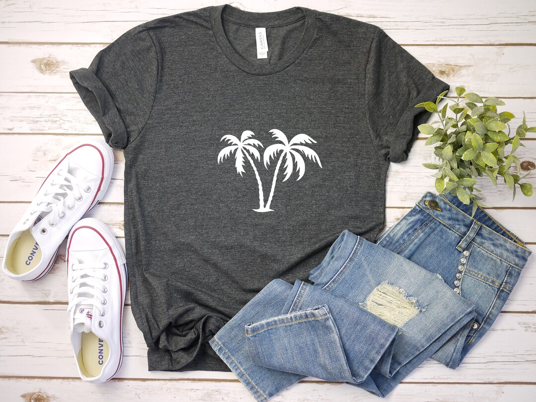Palm Tree Unisex Jersey Short/long Sleeve T-shirt - Etsy