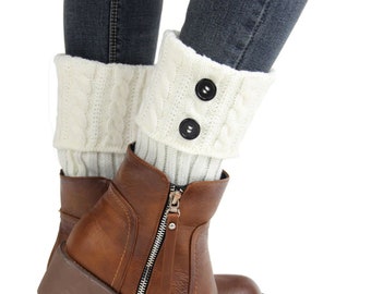 Fall/Winter Knitted Leg Warmer Boot Covers One Size