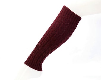 Fall/Winter Solid Long Leg High Knee Knitted Warmers Boot Covers Cuffs One Size