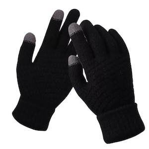 Fall/Winter Touch Screen Knitted Mitten Gloves One Size