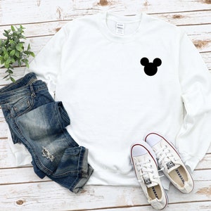 Disney Mickey Mouse Pocket Unisex Fleece Sweatshirt