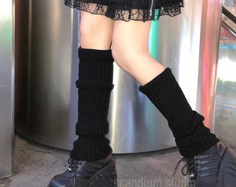 Fall/Winter Long Leg Warmer Knitted Socks Warm Boot Covers Cuffs One Size