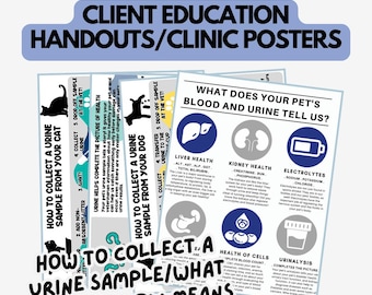 Veterinary Client Education Handouts – Pet Blood & Urine Guide (Digital Download)