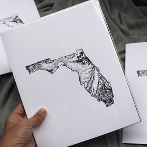Florida Illustration - 8x10 Print