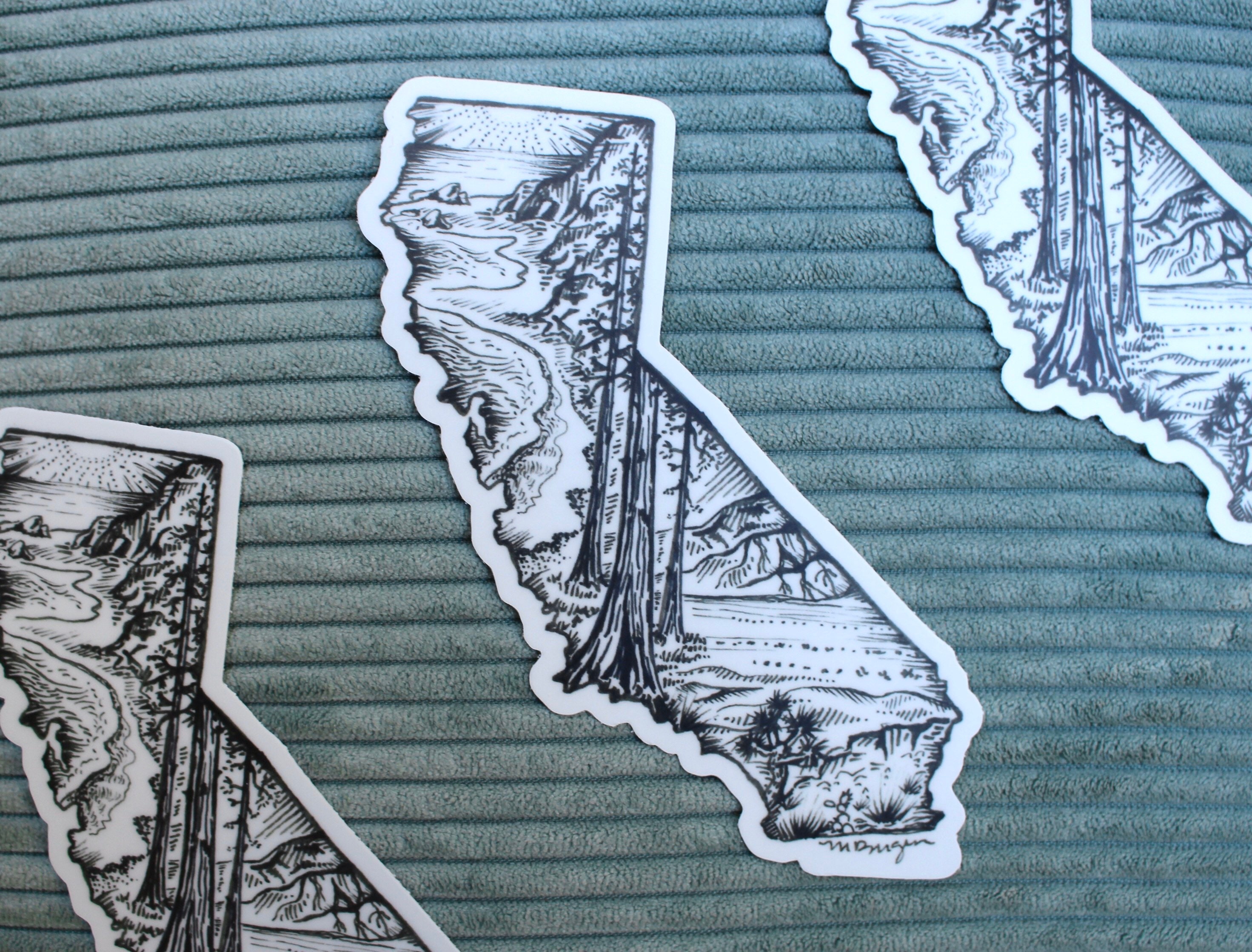 California Vinyl Sticker CA Decal, California Decal, California Silhouette Etsy