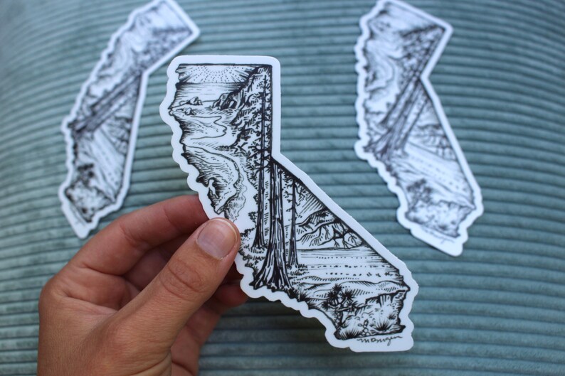 California Vinyl Sticker CA Decal, California Decal, California