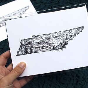 Tennessee Illustration - 5x7 Print