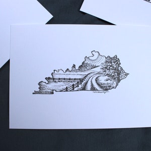 Kentucky Illustration - 5x7 Print