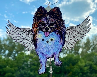 Custom Angel Dog Ornament
