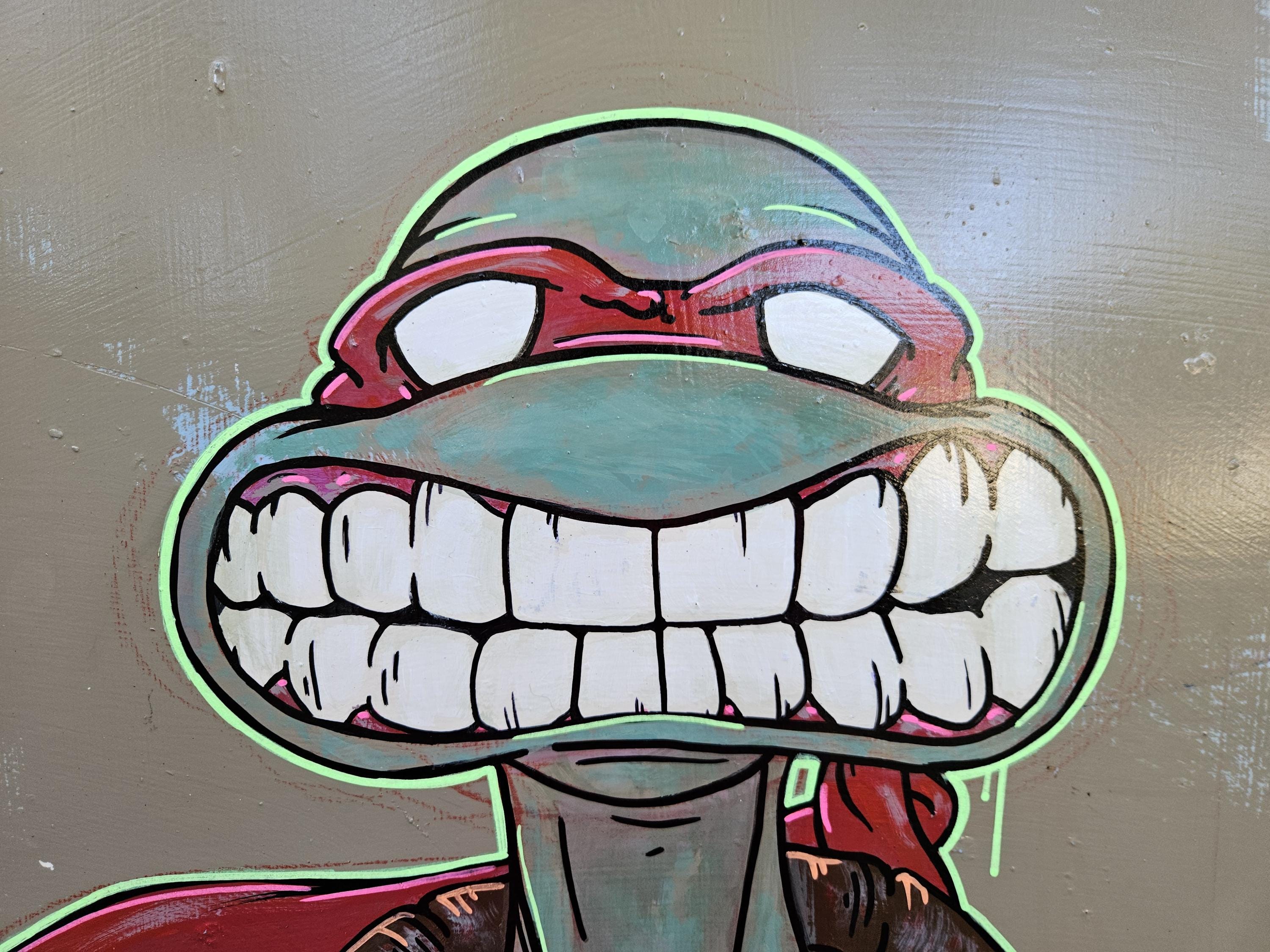 Teenage Mutant Ninja Turtles Raph Big Cheesy Portrait - Etsy