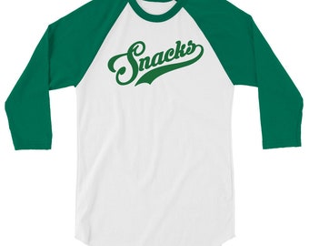 Camisa raglán manga 3/4 Snacks (Verde)