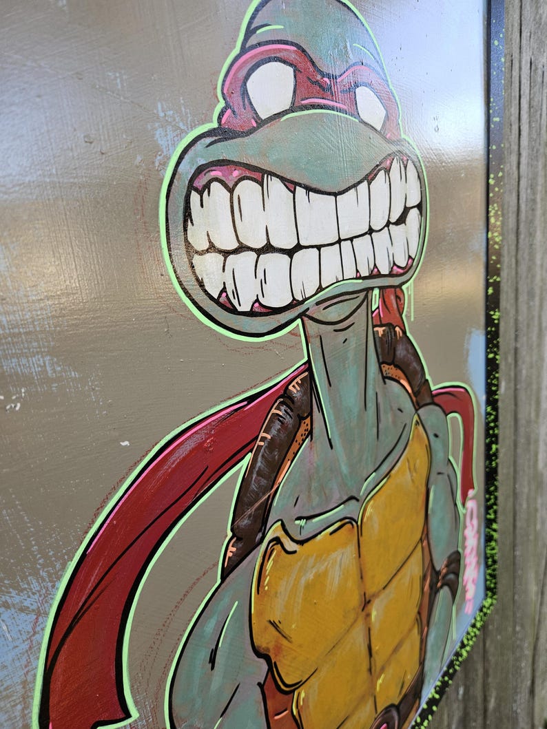 Teenage Mutant Ninja Turtles Raph Big Cheesy Portrait - Etsy