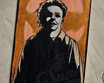 Retrato de Michael Myers Post-it Nore Art