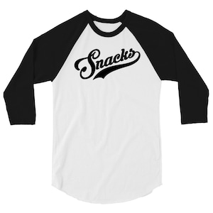 Chemise raglan à manches 3/4 Snacks (noir)