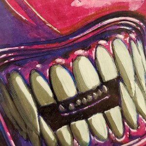 Xenomorph Post It Note Art
