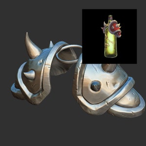 Printable Whiskey Bottle Shoulder Armor STL file