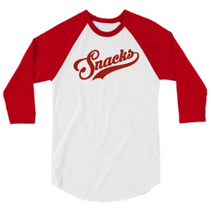 Chemise raglan à manches 3/4 Snacks (Rouge)