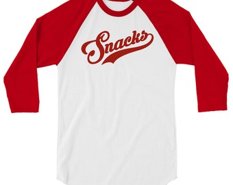 Camisa raglán manga 3/4 Snacks (Rojo)