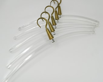 Vintage acrylic glass coat hanger from Italy made in the 70ts