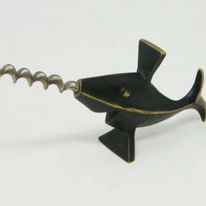 Walter Bosse corkscrew fish for Herta Baller Vienna 50ts