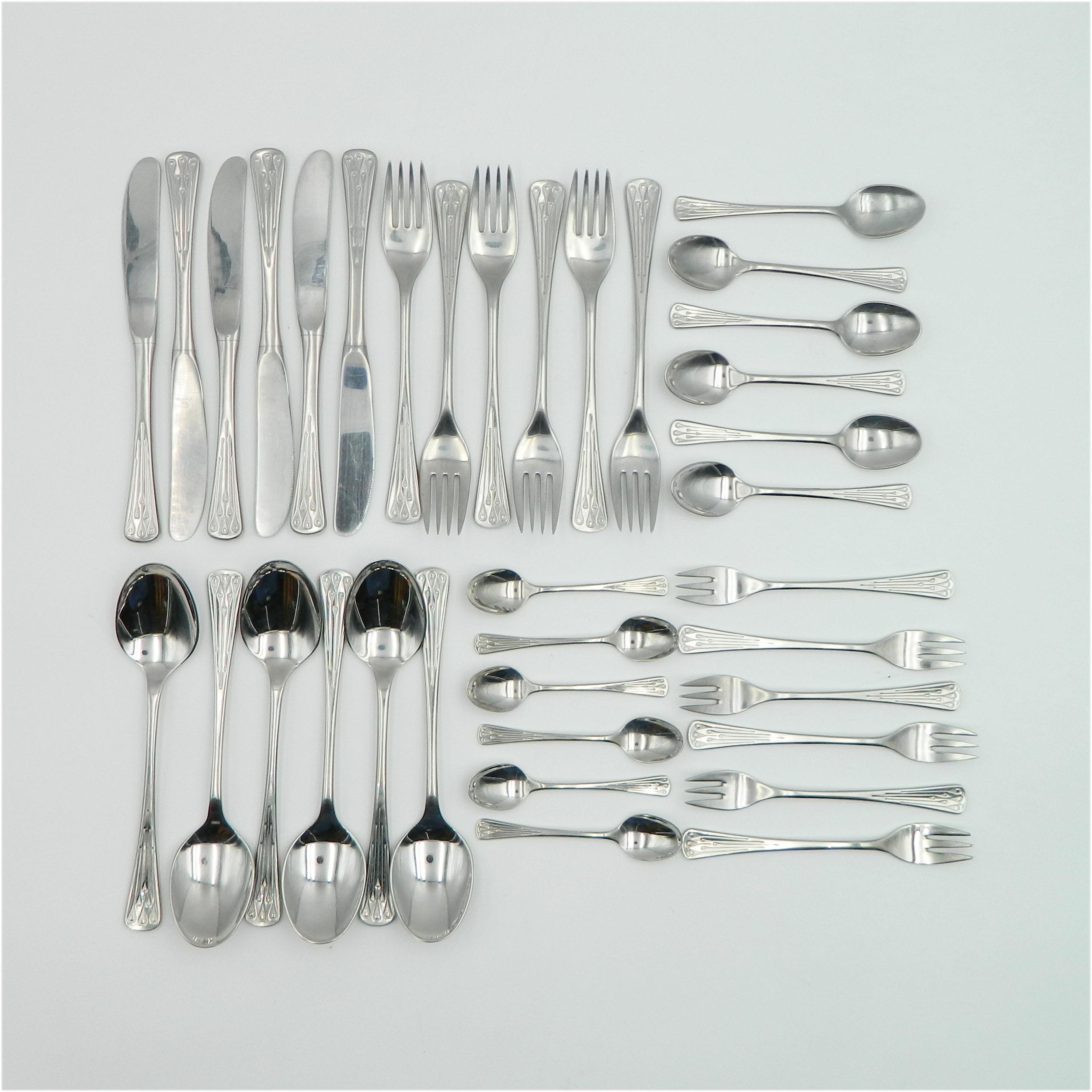 berndorf ナイフ＆フォーク　12本セット　シルバープレート　ベルンドルフ Berndorf Cutlery - Etsy