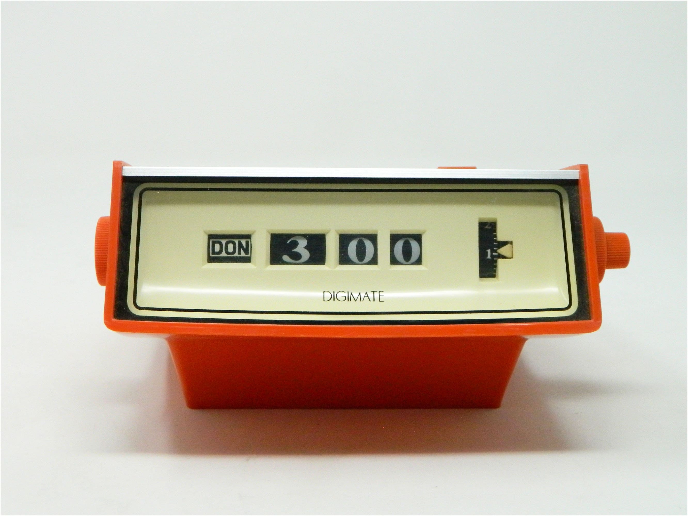 Rare 1966 Solari Retro Vintage Orange Flip Clock 