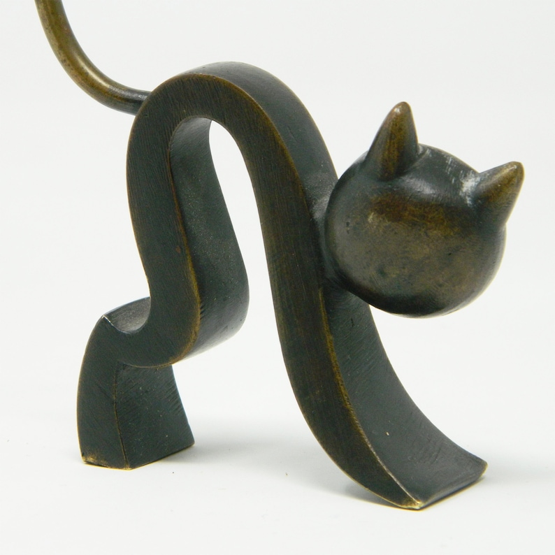 Richard Rohac Cat Richard Rohac Vienna - Cat Pretzel Holder Made of Bronze - Etsy