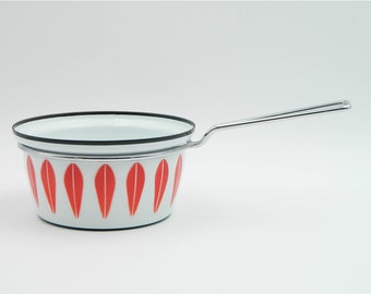 Cathrineholm white - red Lotus saucepan 6.30“ - by Grete Prytz Kittelsen