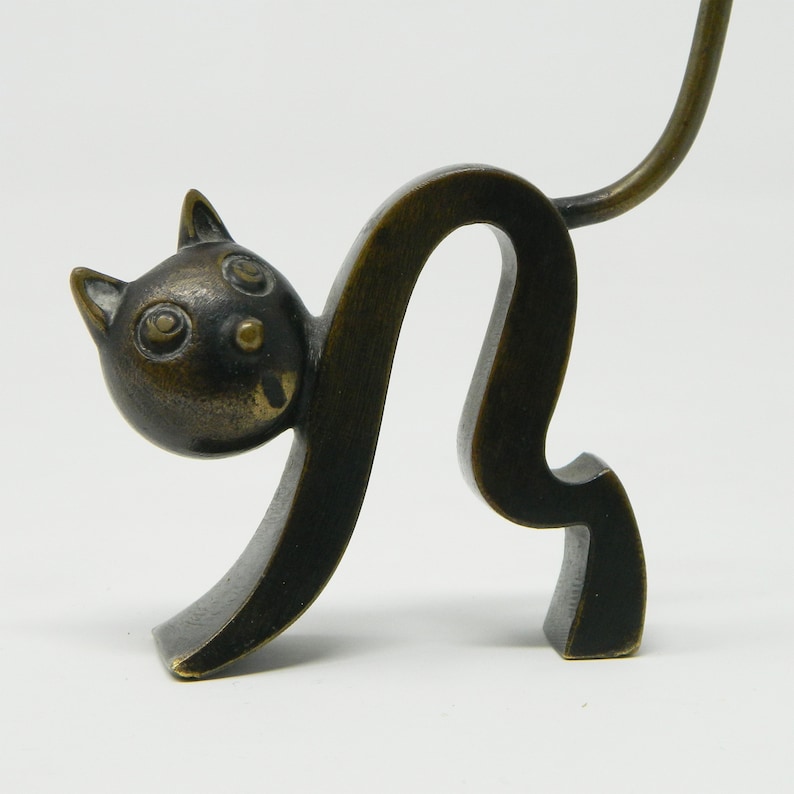 Richard Rohac Cat Richard Rohac Vienna - Cat Pretzel Holder Made of Bronze - Etsy